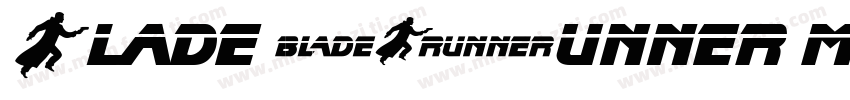 Blade Runner Movie Font 常规体字体转换